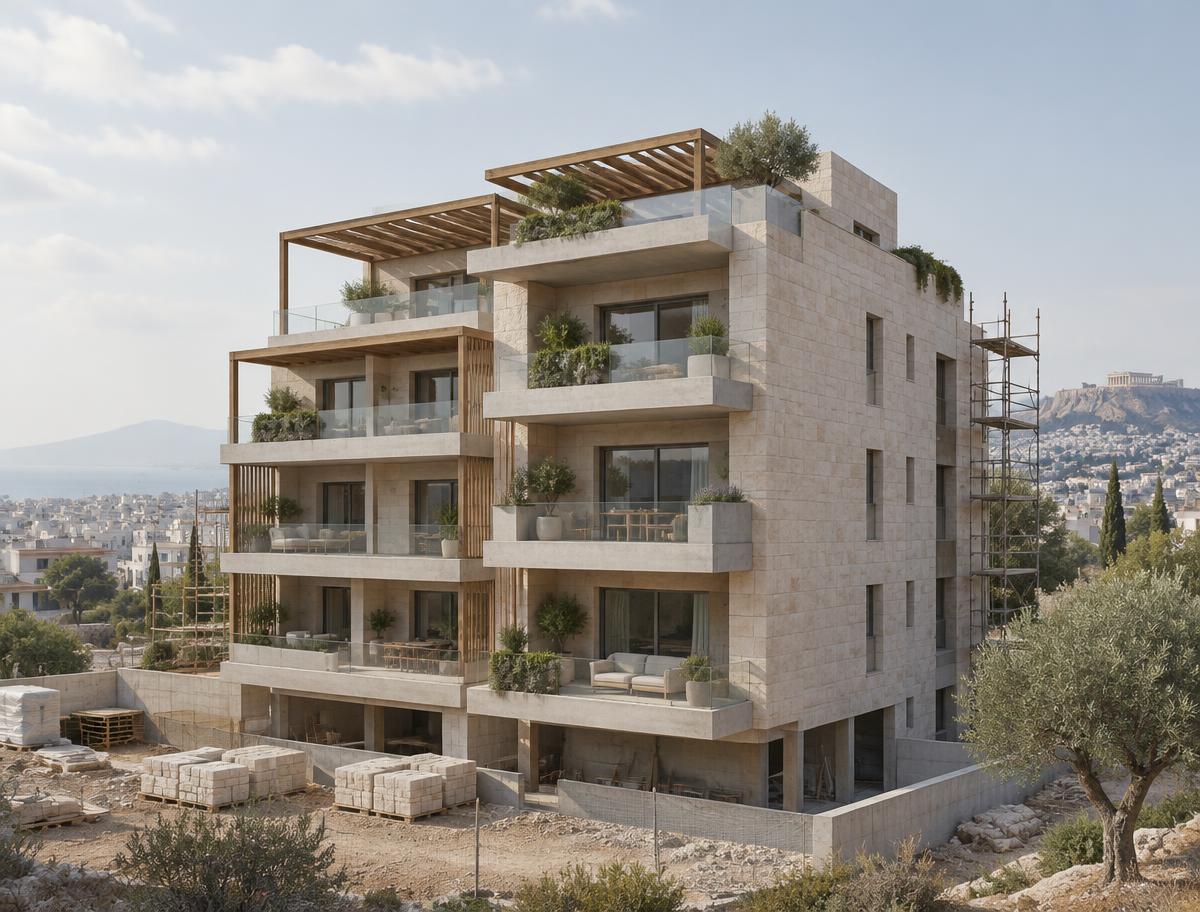 Rendering of an upcoming residential block